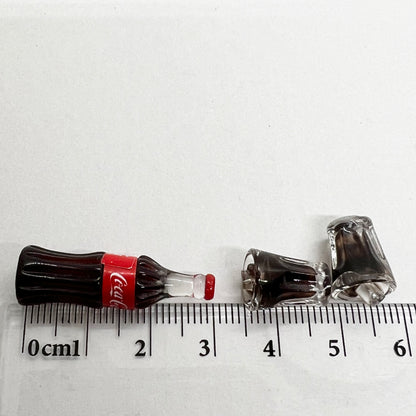 Cola glasses (2 pcs) and a bottle