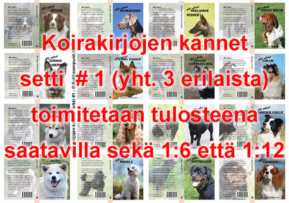 Dog Book Covers, Set #1